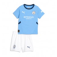 Manchester City Hjemmedraktsett Barn 2024-25 Kortermet (+ Korte bukser)